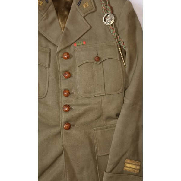 Vareuse modèle 39 Capitaine 27ème Régiment d'Infanterie FRANCE 40 Ligne MAGINOT WW2
