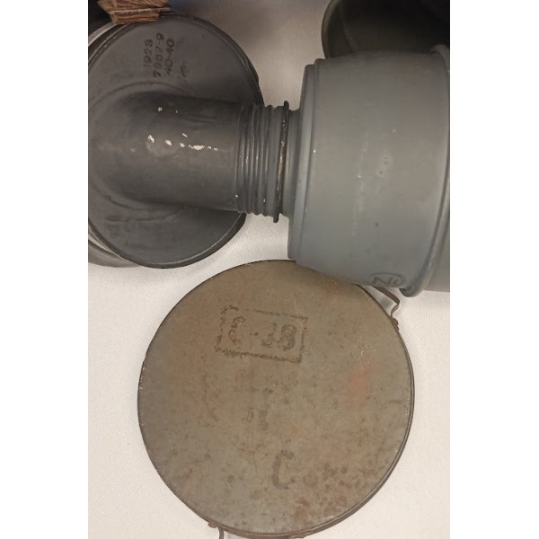 Défense Passive 1940 casque et masque anti gaz WW2