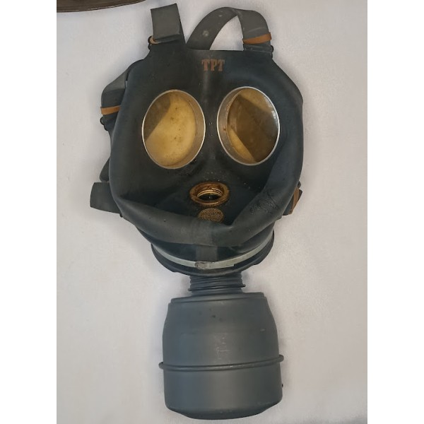 Défense Passive 1940 casque et masque anti gaz WW2