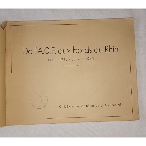 Livre DFL de AOF aux bord...