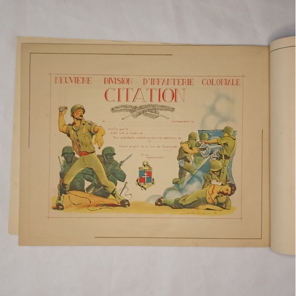 Livre DFL de AOF aux bord du Rhin 9ème DIC de 1943/45 WW2