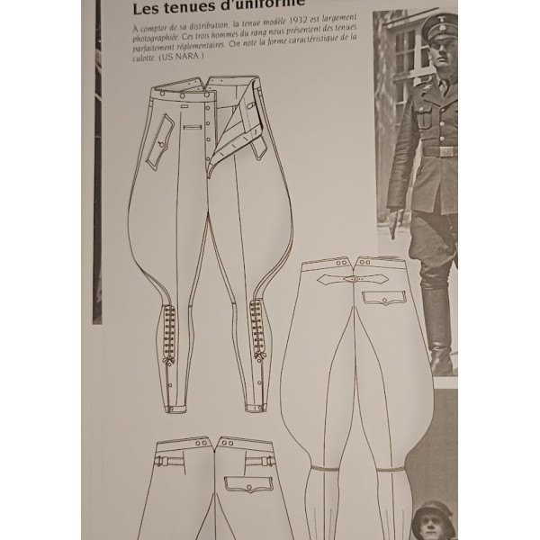 Culotte noir Officier Allemand modèle 1932 troupe d'élite  LSSAH WW2 *