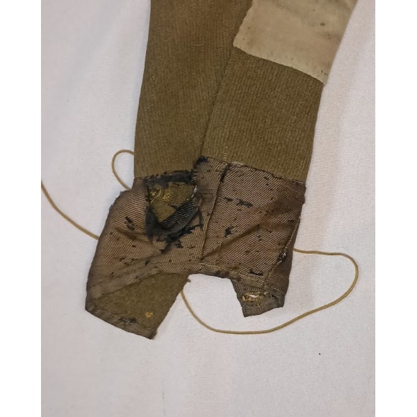 Culotte golf modèle 1929 mastic passepoil marron 39/45 WW2 *