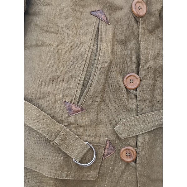 Canadienne paletot Officier et Motocycliste France 40 WW2 *