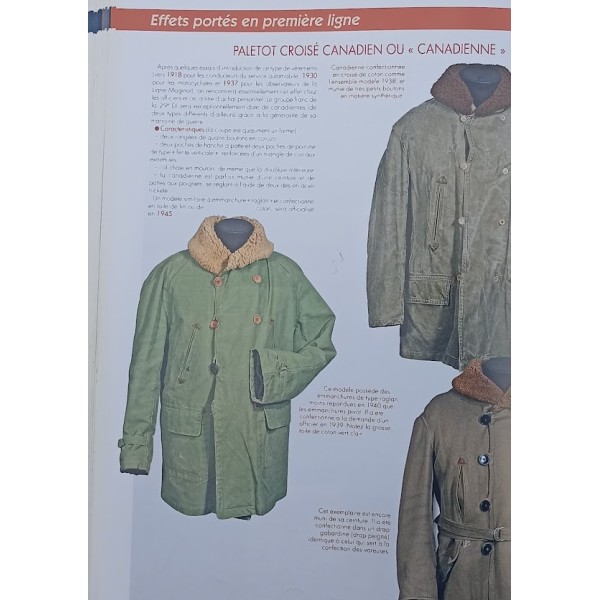 Canadienne paletot Officier et Motocycliste France 40 WW2 *