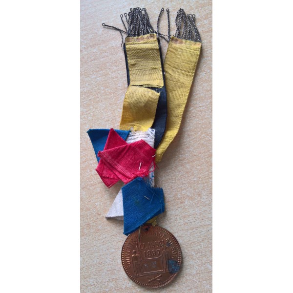 Rare médaille Souvenir du tirage au sort Classe 1897