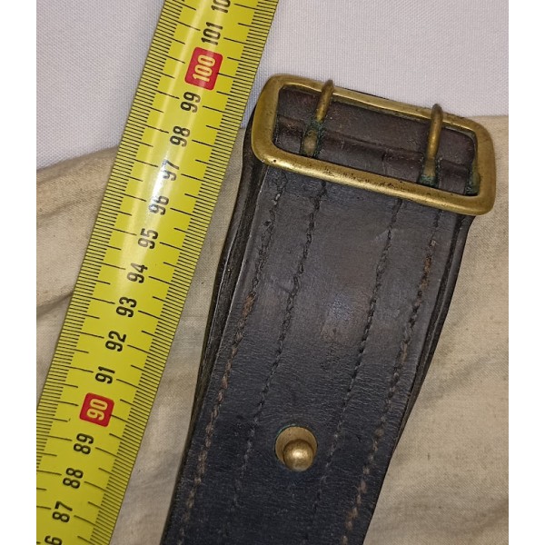 Ceinturon baudrier Gendarmerie Garde Républicaine cuir noir