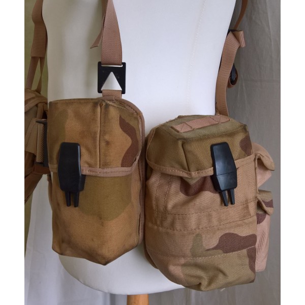 Brelage, gilet d'assaut Américain, USMC camouflage désert Guerre du Golfe , Koweït