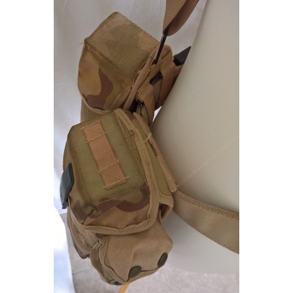 Brelage, gilet d'assaut Américain, USMC camouflage désert Guerre du Golfe , Koweït