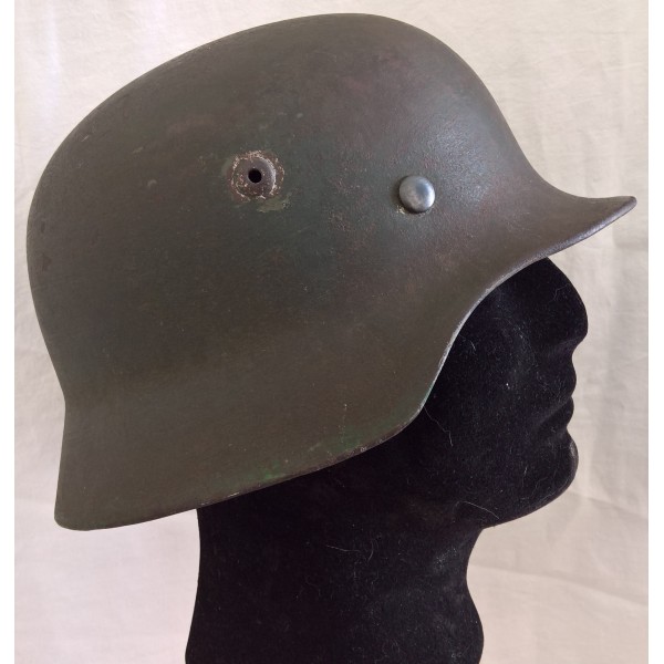 Casque Allemand Modèle 35 avec son cerclage d'origine