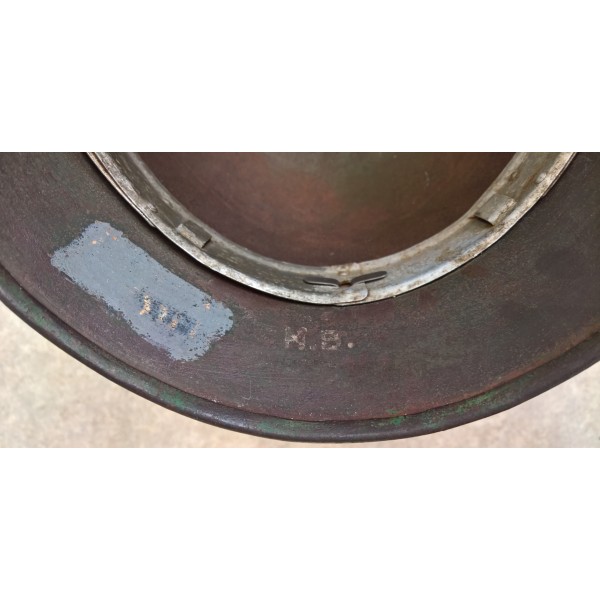 Casque Allemand Modèle 35 avec son cerclage d'origine