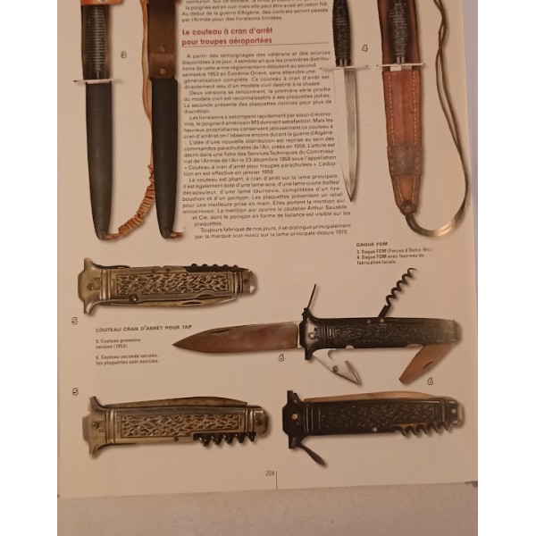 Couteau à cran d'arrêt BIAT parachutiste modèle 53 TAP Indo