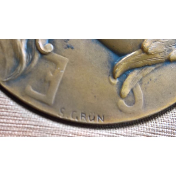 Médaille bronze et son coffret offert par le journal "La France de Bordeaux et Sud-ouest"