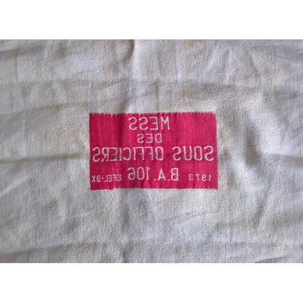 Serviette de table Mess des sous-officiers BA 106 de Mérignac 1973