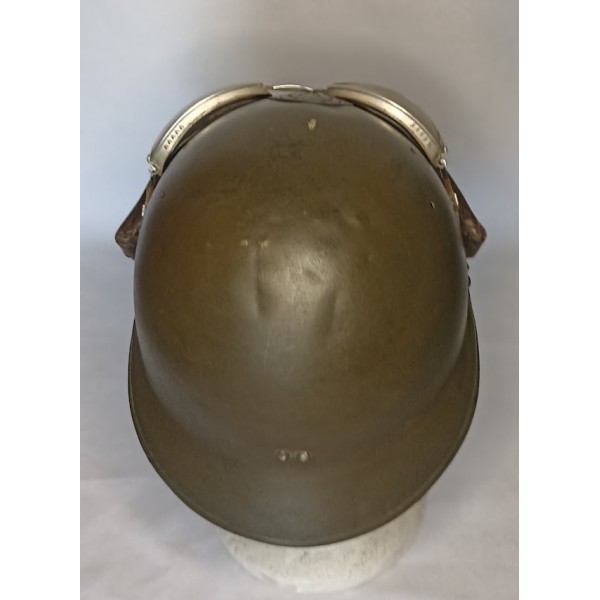 Casque modèle 1935 Motocycliste Infanterie de l'Air kaki 44/45 FRANCK