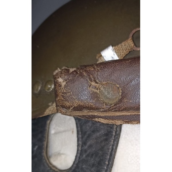 Casque modèle 1935 Motocycliste Infanterie de l'Air kaki 44/45 FRANCK