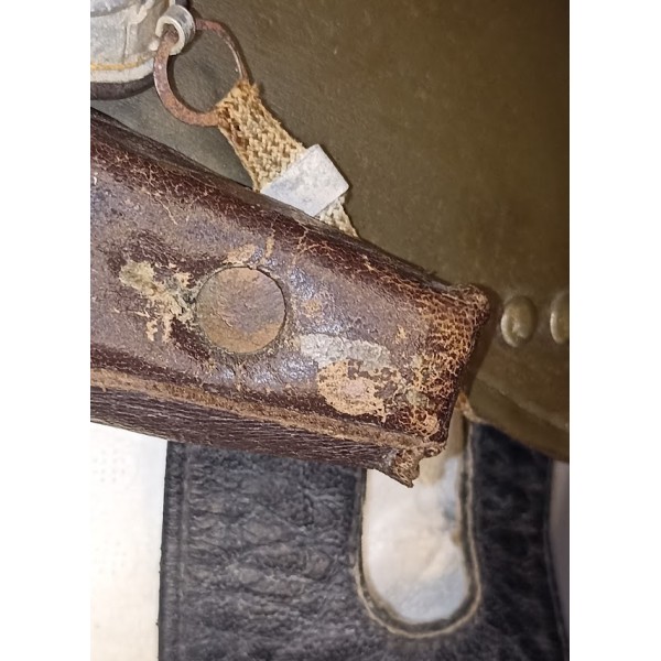 Casque modèle 1935 Motocycliste Infanterie de l'Air kaki 44/45 FRANCK