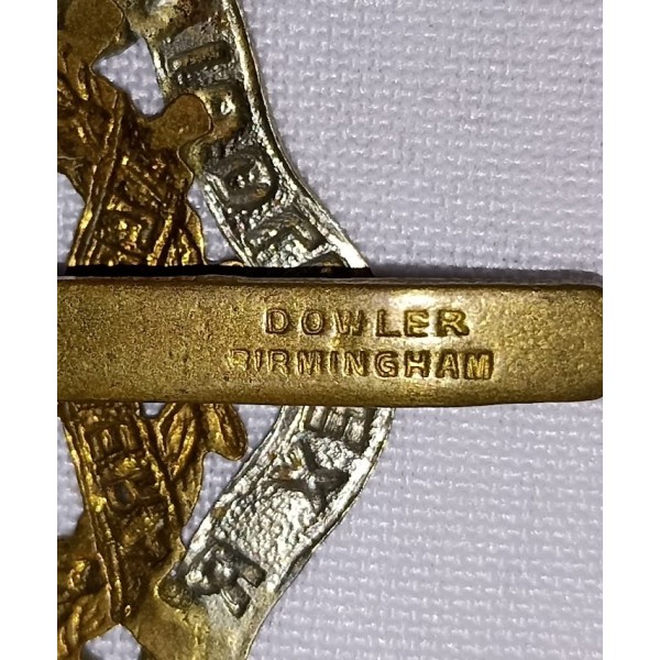 Cap badge insigne de casquette Anglais The MIDDLESEX Régiment WW1