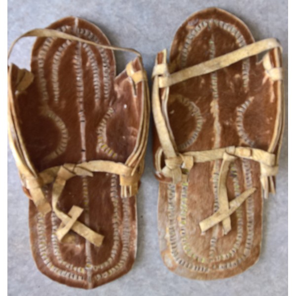 Sandales cuir peau de vache...