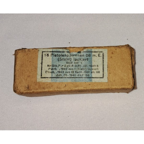 Boite vide 9mm luger p-08 et p38 collection ww2