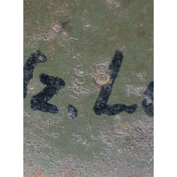 Casque Allemand modèle 1935 peinture granitée 2 insignes 1940 WW2