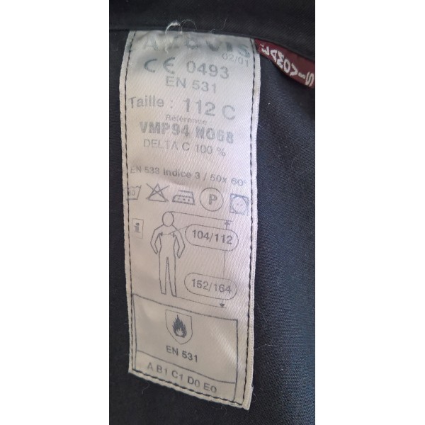 Veste marin pompier de Marseille BMPM, infirmier