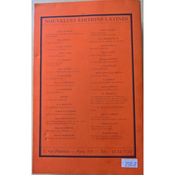 Livre "Mon combat" réédition Française