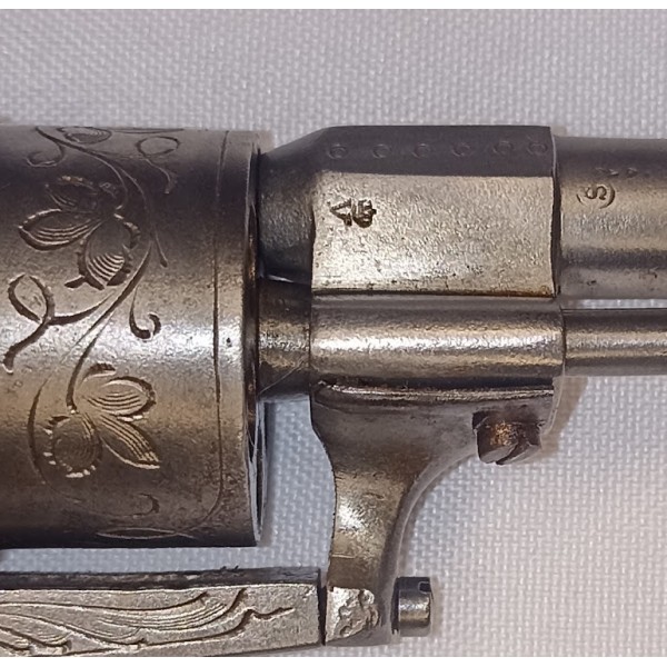 Révolver type Lefaucheux broche Liège Belgique XIXème