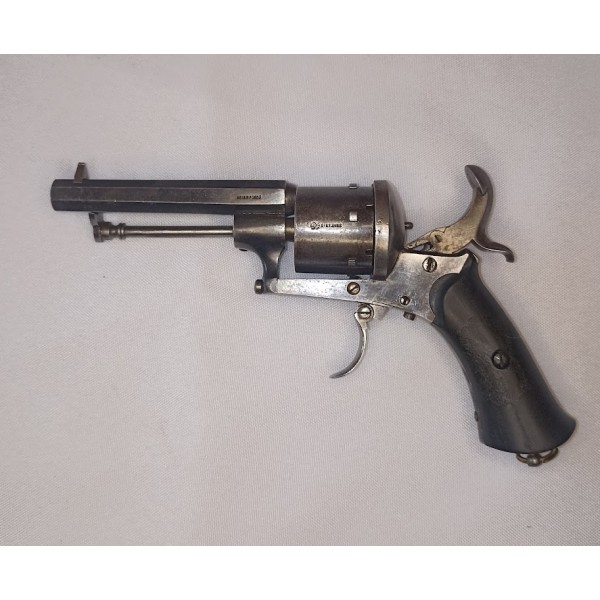 Révolver type Lefaucheux broche St Etienne acier fondu