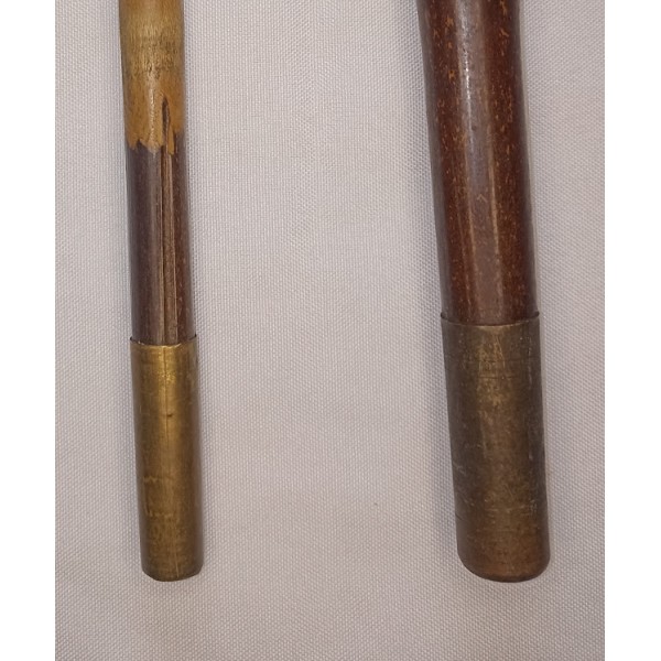 Rare canne bambou système canne à pêche XIXème