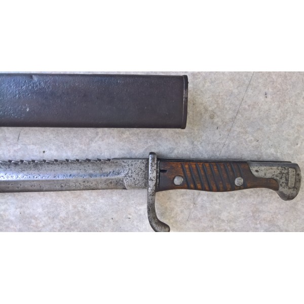 Rare baïonnette Allemande Modèle 98/05 à dents de scie