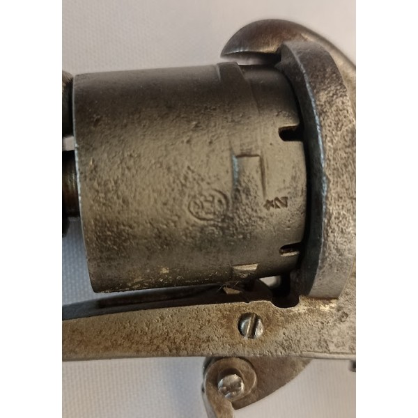 Révolver type Lefaucheux  Liège Belgique à broche 19ème