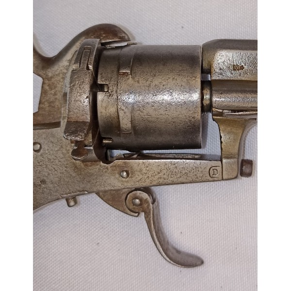 Révolver type Lefaucheux  Liège Belgique à broche 19ème