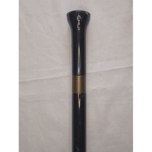 Canne système épée dissimulée bois laqué début XXème