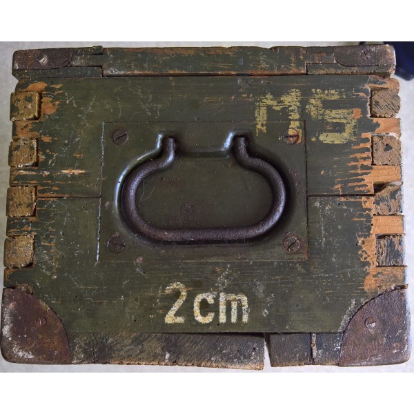 Caisse bois 2cm Flak, Luftwaffe Allemand WW2