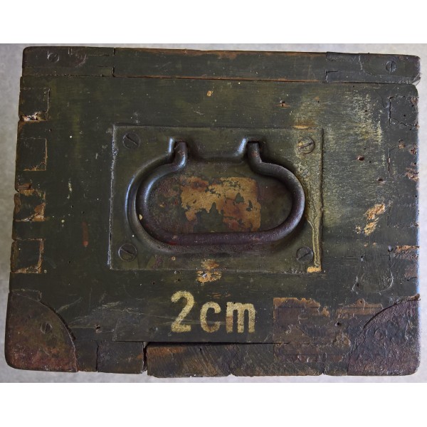 Caisse bois 2cm Flak, Luftwaffe Allemand WW2