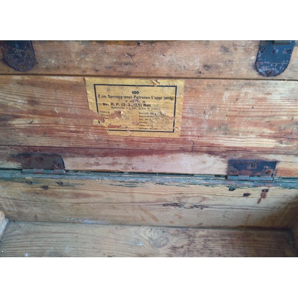 Caisse bois 2cm Flak, Luftwaffe Allemand WW2