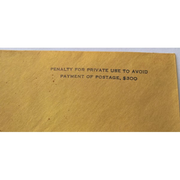 Enveloppe US WW2 WAR DEPARTEMENT