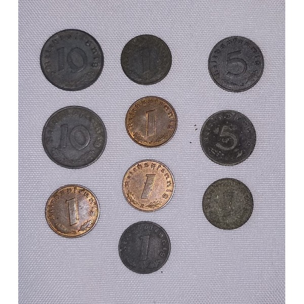 Lot de 10 pièces de monnaie...