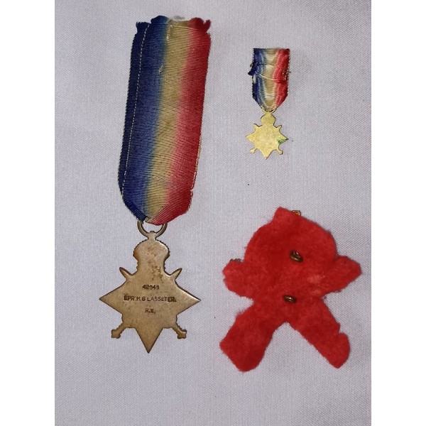 Médailles British STAR 1914/15 attribuée WW1