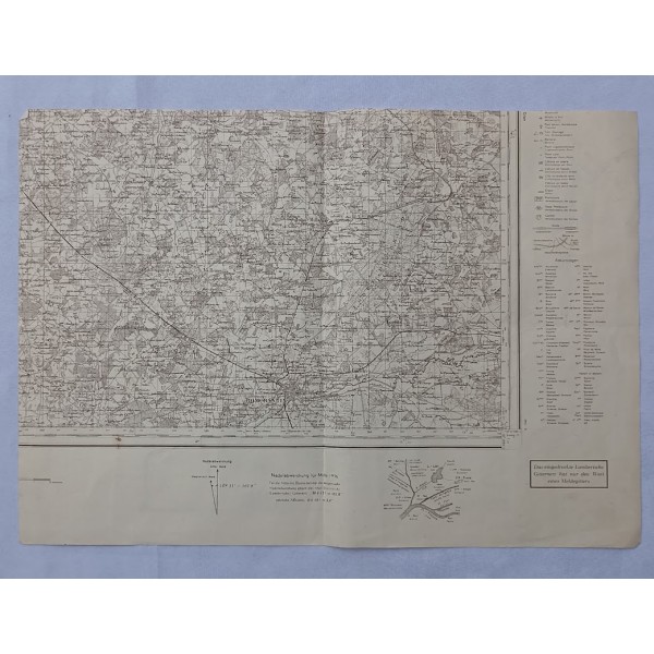 Affiche d'instruction tellermine Force Française Libre 44/45 WW2