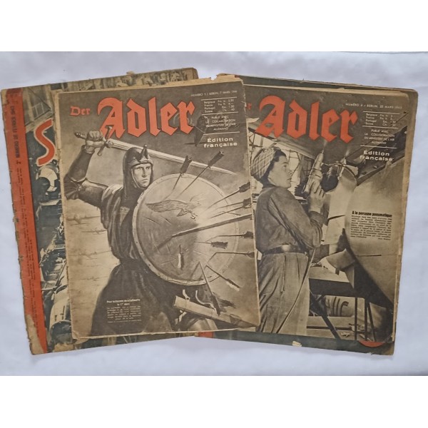 Revues propagande Allemagne guerre 39/45 Signal Der Adler WW2