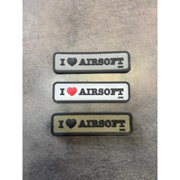 Patch PVC "I Love Airsoft"...