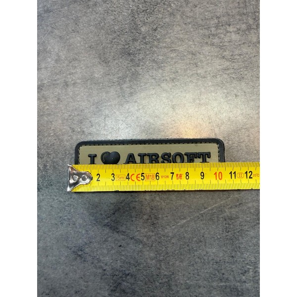Patch PVC "I Love Airsoft"...