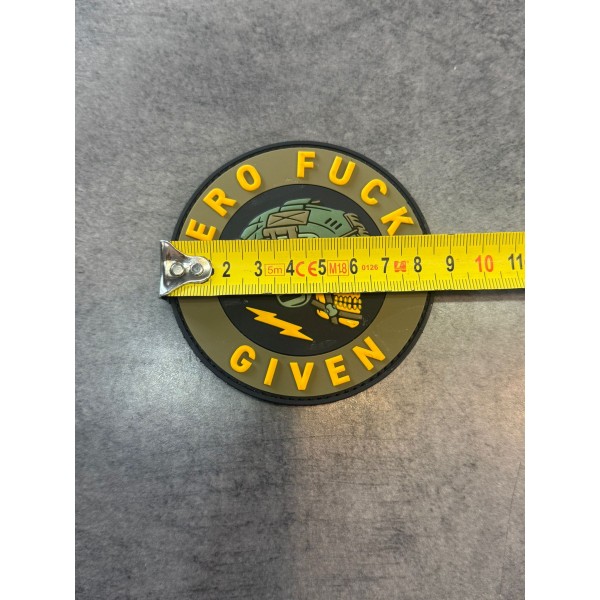 Patch PVC "Zero Fucks...