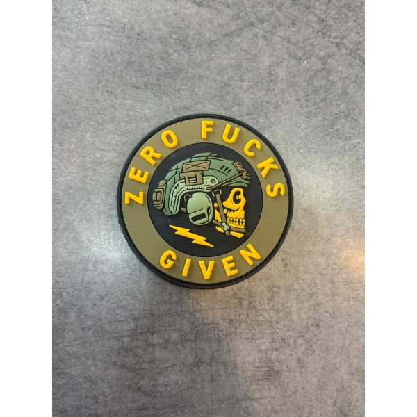 Patch PVC "Zero Fucks...
