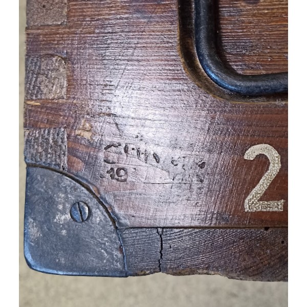 Caisse de munitions Allemande artillerie guerre WW2