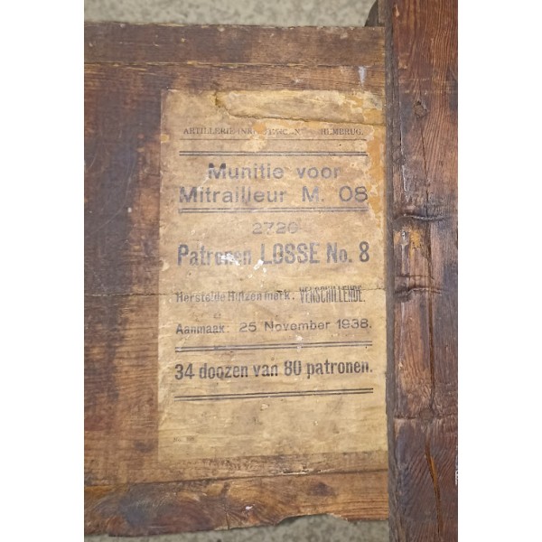 Caisse à munitions Allemande MG 08 patronen 1938 WW2