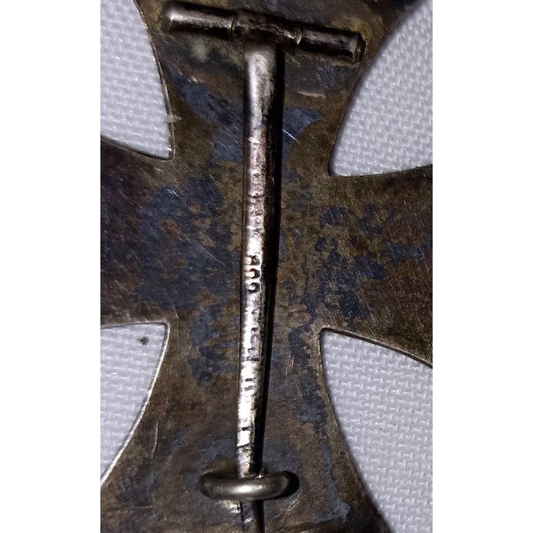 Décoration authentique Prussienne Croix de Fer 1er Classe 1914 WW1