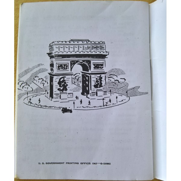 Repro livret FRENCH PHRASE BOOK US WW2